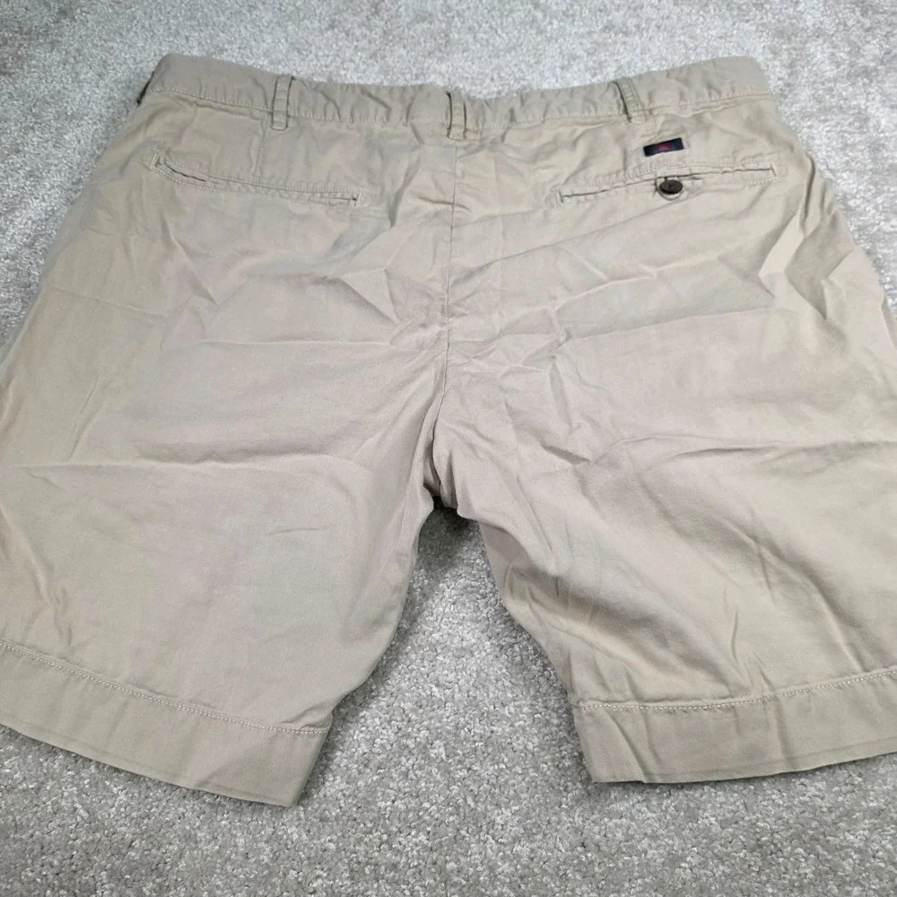 Faherty Chino Shorts Men 36 Khaki Tan Stretch Casual Outdoor Active Vacation